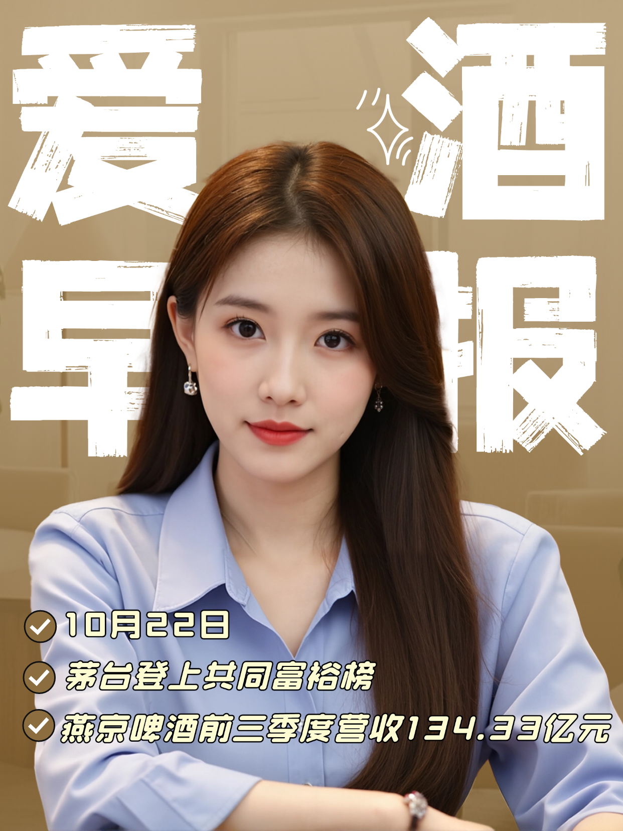 爱酒早报：茅台登上共同富裕榜；燕京啤酒前三季度营收134.33亿元