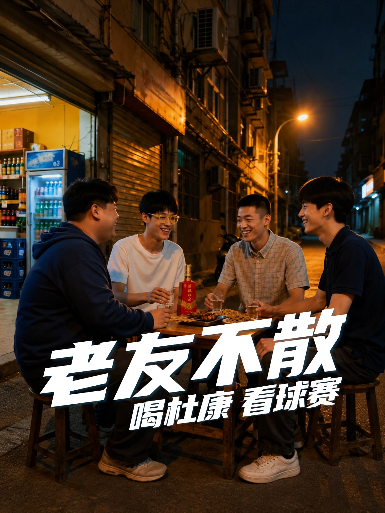 还记得陪你看球的人和酒吗？老友不散，喝杜康，看球赛